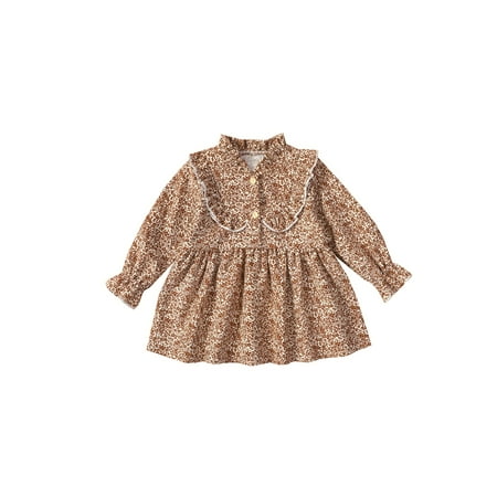 Calsunbaby Kids Girls Casual Dress Floral Printed Pattern Long Sleeve V-neck Big Hem Loose Fit Princess Dress
Calsunbaby Kids Girls Casual Dress Floral Printed Pattern Long Sleeve V-neck Big Hem Loose Fit Princess Dress