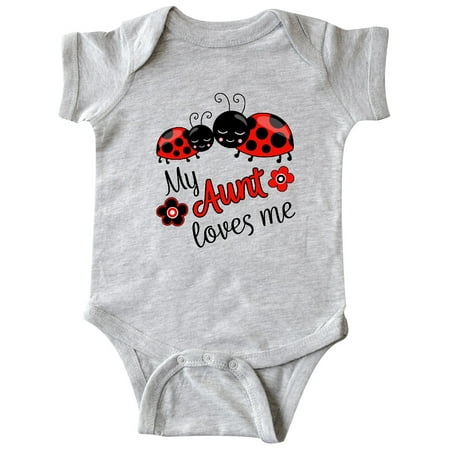 Inktastic My Aunt Loves Me with Cute Ladybugs Gift Baby Boy or Baby Girl Bodysuit 
Inktastic My Aunt Loves Me with Cute Ladybugs Gift Baby Boy or Baby Girl Bodysuit