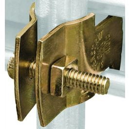 2PC Superstrut Superstrut Z703 1-25 Pipe Clamp Steel Gold Galvanized