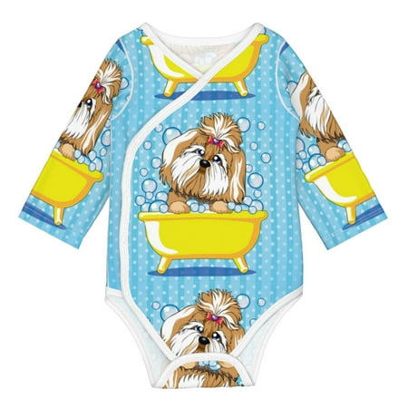 Coaee Dog Takes a Bath in the Bathtub for Soft Cotton Baby Long-Sleeve Bodysuit Girls Boys Bodysuit Romper
Coaee Dog Takes a Bath in the Bathtub for Soft Cotton Baby Long-Sleeve Bodysuit Girls Boys Bodysuit Romper