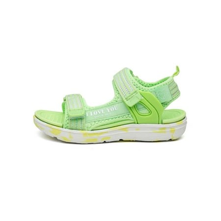 Rotosw Girls Beach Shoe Open Toe Sandals Lightweight Summer Sandal Slip Resistant Magic Tape Flats Outdoor Fashion Casual Shoes Green 13C-1Y
Rotosw Girls Beach Shoe Open Toe Sandals Lightweight Summer Sandal Slip Resistant Magic Tape Flats Outdoor Fashion Casual Shoes Green 13C-1Y