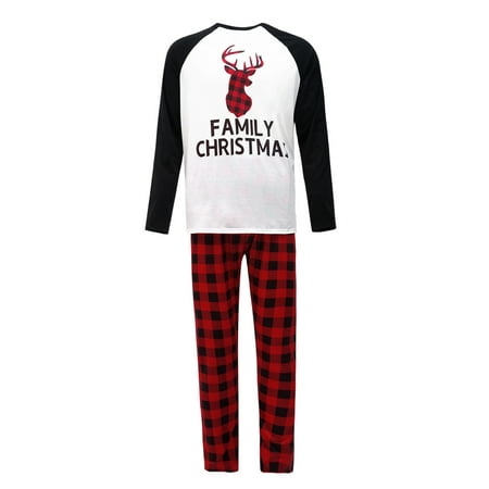 Pybcvrrd Matching Family Christmas Pajamas Long Sleeve Deer Raglan Tops Plaid Pants Set Loungewear
Pybcvrrd Matching Family Christmas Pajamas Long Sleeve Deer Raglan Tops Plaid Pants Set Loungewear