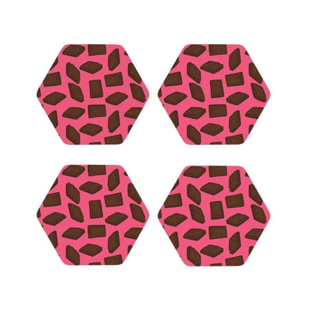 Leather Coasters with Heat-resistant for Drinks Chocolate Print Pink -标题2 Hexagon
Leather Coasters with Heat-resistant for Drinks Chocolate Print Pink -标题2 Hexagon