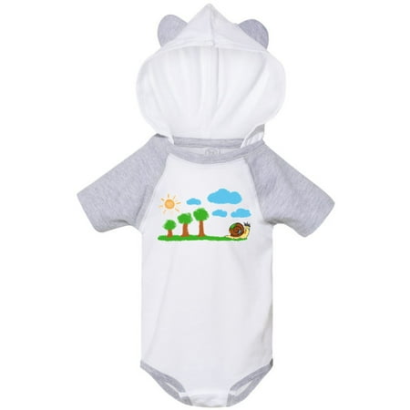 Inktastic Painting Snail Gift Baby Boy or Baby Girl Bodysuit