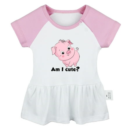 Am I Cute Funny Dresses For Baby Newborn Babies Animal Pig Pattern Skirts Infant Princess Dress 0-24M Kids Graphic Clothes (Pink Raglan Dresses 12-18 Months)
Am I Cute Funny Dresses For Baby Newborn Babies Animal Pig Pattern Skirts Infant Princess Dress 0-24M Kids Graphic Clothes (Pink Raglan Dresses 12-18 Months)