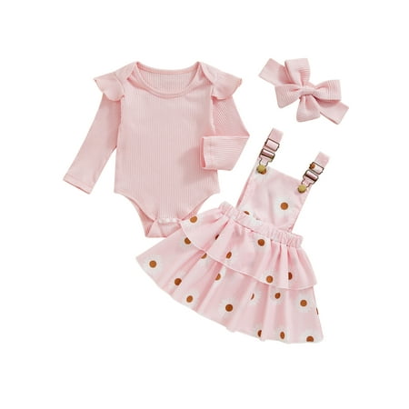 CocMouse Baby Girl Fall Outfit Ribbed Omper and Floral Suspender Skirt Headband
CocMouse Baby Girl Fall Outfit Ribbed Omper and Floral Suspender Skirt Headband