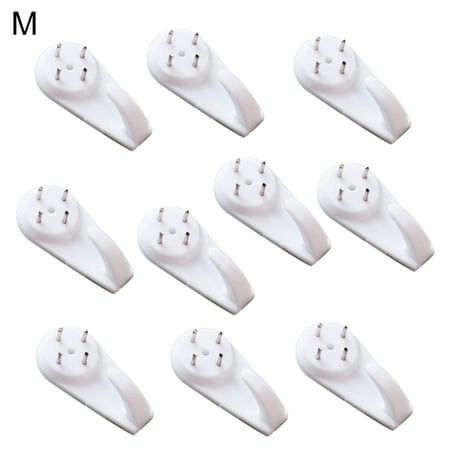 Yoone 10Pcs Mini Powerful Tracelss Wall Mounted Hanging Nail Hooks Removable Hanger 
Yoone 10Pcs Mini Powerful Tracelss Wall Mounted Hanging Nail Hooks Removable Hanger