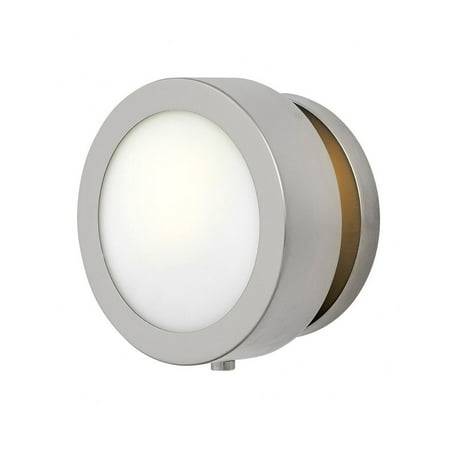 Steel 1 Light Wall Sconce in Modern Farmhouse Style with Etched Opal Glass-6.75 inches H X 6.75 inches W Brushed Nickel Bailey Street Home
Steel 1 Light Wall Sconce in Modern Farmhouse Style with Etched Opal Glass-6.75 inches H X 6.75 inches W Brushed Nickel Bailey Street Home
