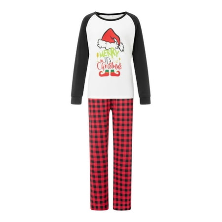 Gwiyeopda Family Matching Christmas Pajamas Sleepwear Long Sleeve Tops + Plaid Pants Loungewear Pjs Set
Gwiyeopda Family Matching Christmas Pajamas Sleepwear Long Sleeve Tops + Plaid Pants Loungewear Pjs Set