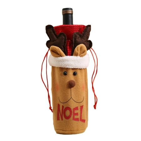 Red Wine Bottle Cover Bags Elk/Snowman/Santa Claus Christmas Party Decoration
Red Wine Bottle Cover Bags Elk/Snowman/Santa Claus Christmas Party Decoration