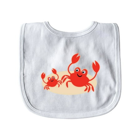 Inktastic Beach Crabs cute vacation Gift Baby Boy or Baby Girl Bib
