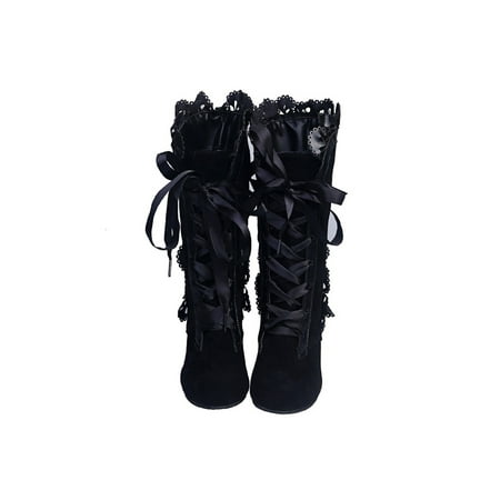 Ritualay Ladies Riding Boots Lace Up Biker Bootie Chunky Vintage Boot Comfort Non-slip Mid Calf Booties Walking Party Heel Winter Shoes Black 8
Ritualay Ladies Riding Boots Lace Up Biker Bootie Chunky Vintage Boot Comfort Non-slip Mid Calf Booties Walking Party Heel Winter Shoes Black 8