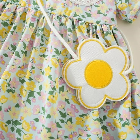Aayomet Flower Girl Dresses For Wedding Toddler Girls Short Sleeve Floral Prints Lace Ruffles Princess Dress Dance Party Dresses Green 2-3 Years
Aayomet Flower Girl Dresses For Wedding Toddler Girls Short Sleeve Floral Prints Lace Ruffles Princess Dress Dance Party Dresses Green 2-3 Years