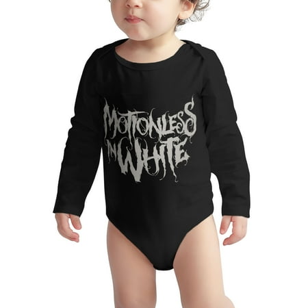 Motionless Baby onesie in White Baby Boy Girl Long Sleeve Bodysuit Snap Closure Black 6 Months
Motionless Baby onesie in White Baby Boy Girl Long Sleeve Bodysuit Snap Closure Black 6 Months