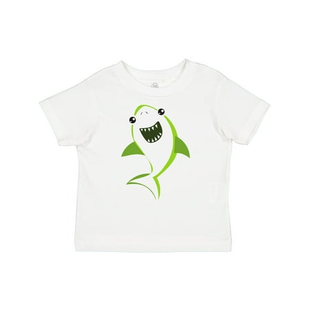 Inktastic Cute Shark Little Shark Green Shark Sea Animal Gift Toddler Boy or Toddler Girl T-Shirt