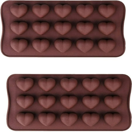 AAOMASSR Chocolate Mold 2Pieces Silicone Heart Shape Model for Party Chocolate Candy Handmade DIY Brown
AAOMASSR Chocolate Mold 2Pieces Silicone Heart Shape Model for Party Chocolate Candy Handmade DIY Brown