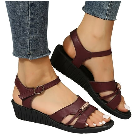 YanHoo Clearance Leather Sandals Women Dressy Summer 2023 Peep Toe Platform Sandals Shoes Beach Wedges Ladies Flip Flops Orthopedic Sandals
YanHoo Clearance Leather Sandals Women Dressy Summer 2023 Peep Toe Platform Sandals Shoes Beach Wedges Ladies Flip Flops Orthopedic Sandals