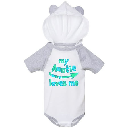Inktastic My Auntie Loves Me- blue and green arrow hearts Gift Baby Boy or Baby Girl Bodysuit
Inktastic My Auntie Loves Me- blue and green arrow hearts Gift Baby Boy or Baby Girl Bodysuit