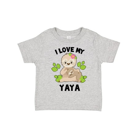 Inktastic Cute Sloth I Love My Yaya with Green Leaves Gift Toddler Boy or Toddler Girl T-Shirt
Inktastic Cute Sloth I Love My Yaya with Green Leaves Gift Toddler Boy or Toddler Girl T-Shirt