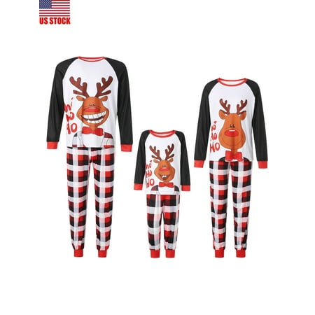 Sunisery Christmas Family Matching Pajamas Sets Elk Letter Print Plaid Raglan Sleepwear Pjs for Mom Dad Kid
Sunisery Christmas Family Matching Pajamas Sets Elk Letter Print Plaid Raglan Sleepwear Pjs for Mom Dad Kid