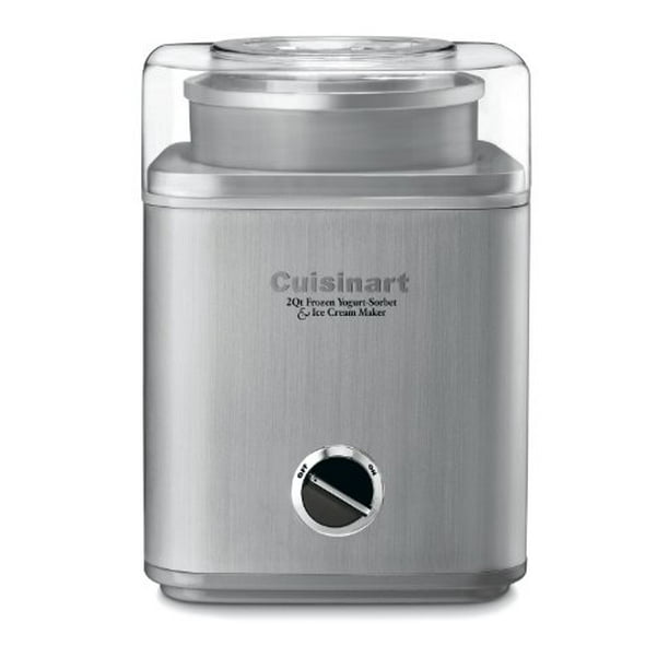 Cuisinart ICE-30BC Pure Indulgence 2-Quart Automatic Frozen Yogurt, Sorbet, and Ice Cream Maker - Silver