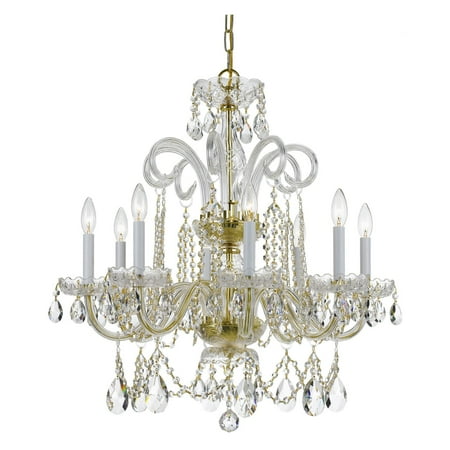 Crystorama Traditional Crystal 5008-PB-CL-MWP Chandelier