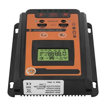Ashata Solar Charge Controller MPPT Solar Charge Controller 12V/24V 30A50A MPPT Solar Charge Controller Solar Panel Battery Regulator Dual USB LCD Display
Ashata Solar Charge Controller MPPT Solar Charge Controller 12V/24V 30A50A MPPT Solar Charge Controller Solar Panel Battery Regulator Dual USB LCD Display