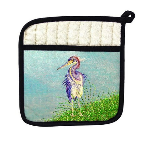 Windy Louisiana Heron Pot Holder