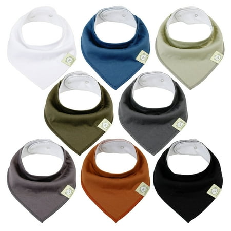 KeaBabies Organic Baby Bandana Bibs Drool Bibs for Boys (Basics)
