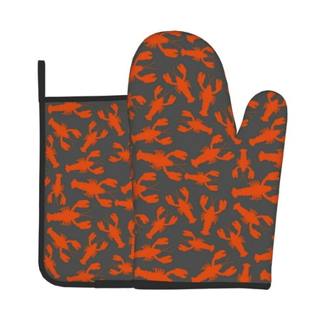 Tebeau Crayfish Print Oven Mitts and Pan Racks 2-Piece Set Kitchen Oven Mitts and Pan Racks Heat Resistant 500 °F for Baking and Cooking
Tebeau Crayfish Print Oven Mitts and Pan Racks 2-Piece Set Kitchen Oven Mitts and Pan Racks Heat Resistant 500 °F for Baking and Cooking