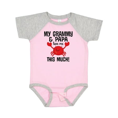 Inktastic Grammy and Papa Love Me Gift Baby Boy or Baby Girl Bodysuit