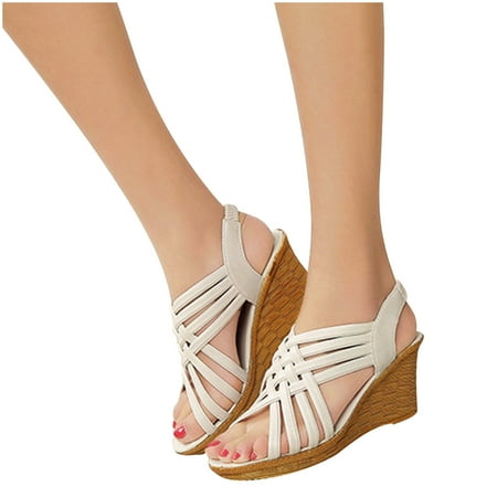 Wedge Sandals For Women Platform Dressy Summer Ankle Strap Open Toe Sandals Slingback Wedges High Heels Beach Sandals
Wedge Sandals For Women Platform Dressy Summer Ankle Strap Open Toe Sandals Slingback Wedges High Heels Beach Sandals