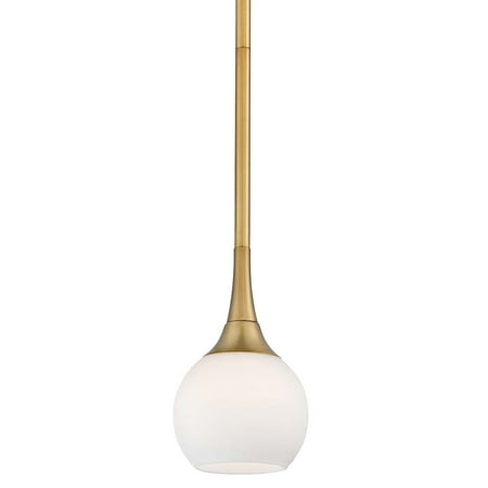 George Kovacs Pontil 4 Wide Honey Gold Opal Glass Modern Mini Pendant