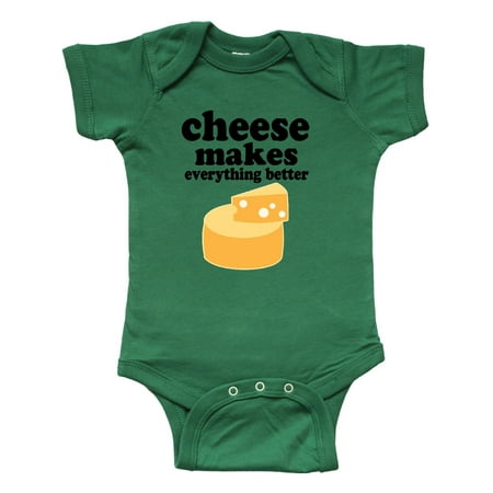 Inktastic Cheese Makes Everything Better Gift Baby Boy or Baby Girl Bodysuit
