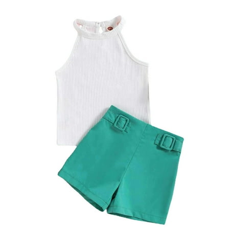 Zlekejiko Toddler Girls Sleeveless White Ribbed Tops Shorts 2pcs Outfits Sets Fashion Outwear Baby Boy Shoes Size 4 Blanket for Baby Girl
Zlekejiko Toddler Girls Sleeveless White Ribbed Tops Shorts 2pcs Outfits Sets Fashion Outwear Baby Boy Shoes Size 4 Blanket for Baby Girl