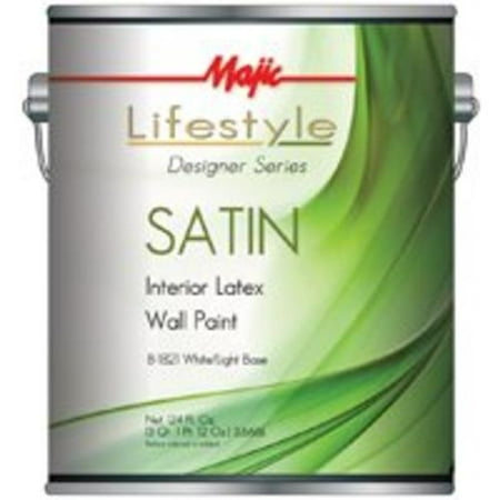 4PC Majic Majic 8-1821-1 Interior Latex Satin Wall Paint White
