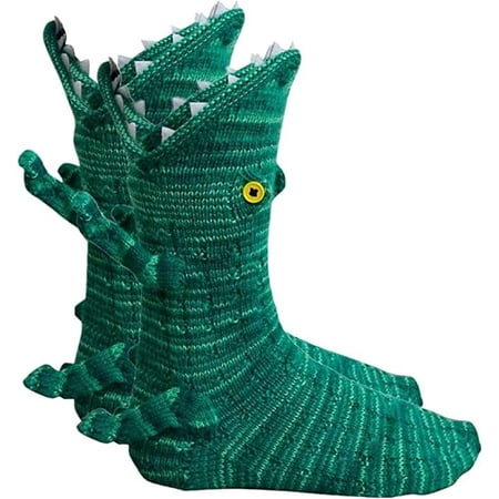 Knitted Crocodile Socks 3D Animal Socks Novelty Knitting Pattern Shark Fish Socks Fun Christmas Gift to Kids Adults
Knitted Crocodile Socks 3D Animal Socks Novelty Knitting Pattern Shark Fish Socks Fun Christmas Gift to Kids Adults
