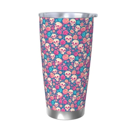 Logiee colorful Skull flower Print 20OZ Car Cup with Lid Stainless Steel Vacuum Insulated Double Wall Travel Tumbler Durable Insulated Coffee Mug Thermal Cup with Straw-Without Straw
Logiee colorful Skull flower Print 20OZ Car Cup with Lid Stainless Steel Vacuum Insulated Double Wall Travel Tumbler Durable Insulated Coffee Mug Thermal Cup with Straw-Without Straw