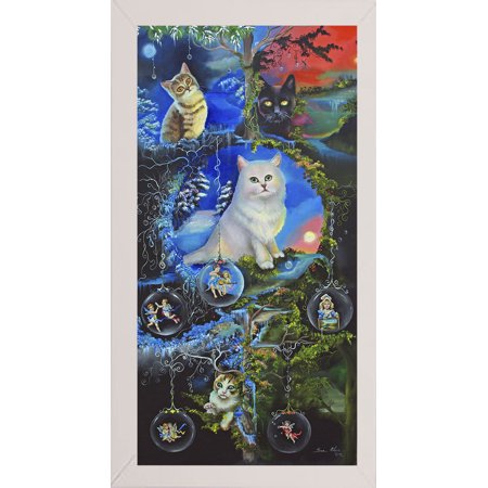 Can you hear what I hear-SUECLY110810 Print 32"x16" by Sue Clyne in a Affordable White Medium