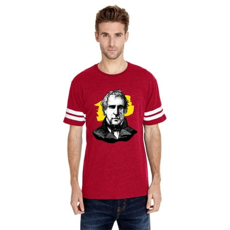 Zachary Taylor American President Adult Unisex Football Fine Jersey Tee