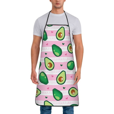 Adjustable Bib Apron - Cute Avocado Pink Stripe Waterdrop Resistant Cooking Apron Kitchen Aprons for Men Women
Adjustable Bib Apron - Cute Avocado Pink Stripe Waterdrop Resistant Cooking Apron Kitchen Aprons for Men Women