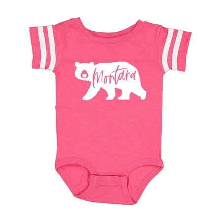 

Inktastic Montana White Bear Silhouette Gift Baby Boy or Baby Girl Bodysuit