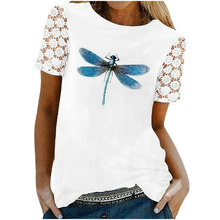 Bospose O-Neck Shirt For Women Women Short Sleeve Shirt Corset Top Lace Top Blue T Shirt Women S Fashion Summer re Print Tops Lady Casual Top Top Shirt 043 Xxl
Bospose O-Neck Shirt For Women Women Short Sleeve Shirt Corset Top Lace Top Blue T Shirt Women S Fashion Summer re Print Tops Lady Casual Top Top Shirt 043 Xxl
