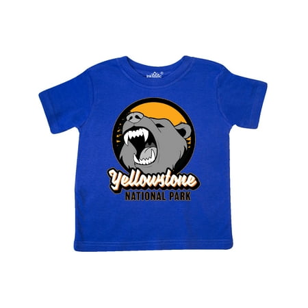 Inktastic Yellowstone Growling Bear Gift Toddler Boy or Toddler Girl T-Shirt
