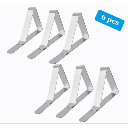 6 Pack Tablecloth Clips for Tablecloths Flexible Stainless Steel Table Cloth Cover Clamps for Picnic Restaurant Party Camping Wedding
6 Pack Tablecloth Clips for Tablecloths Flexible Stainless Steel Table Cloth Cover Clamps for Picnic Restaurant Party Camping Wedding