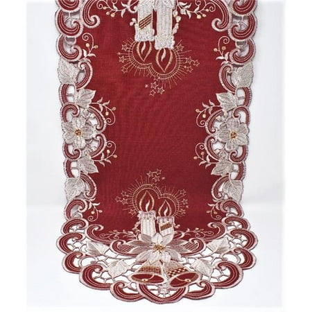 Sinobrite H8963-16x72 16 x 72 in. Candles Bells & Poinsettia Red Fabric Table Runner
Sinobrite H8963-16x72 16 x 72 in. Candles Bells & Poinsettia Red Fabric Table Runner