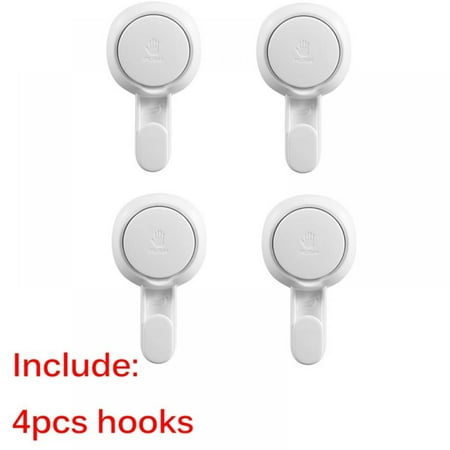 Big Clear! 4Pack Heavy Duty Vacuum Suction Cup Hooks Specialized for Kitchen&Bathroom&Restroom Organization
Big Clear! 4Pack Heavy Duty Vacuum Suction Cup Hooks Specialized for Kitchen&Bathroom&Restroom Organization