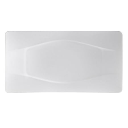 

Modern Rectangle Platter 15 1/2 W X 8 1/4 L X 1 1/4 H Porcelain Bone White 12 packs