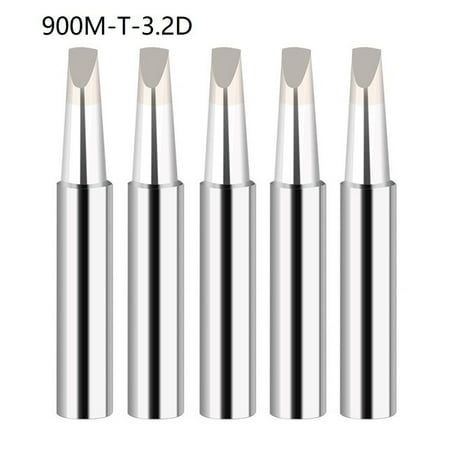 BAMILL 5pcs 900M-T Copper Soldering iron tips Lead-free welding solder tools