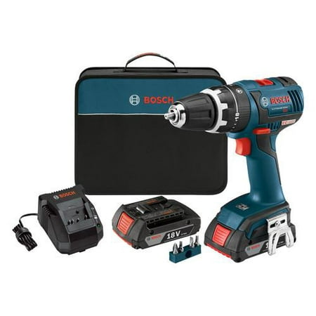 Factory-Reconditioned Bosch HDS182-02-RT 18V Cordless Lithium-Ion 1\/2 in. Brushless Compact Tough Hammer Drill Driver Ki (Refurbished)